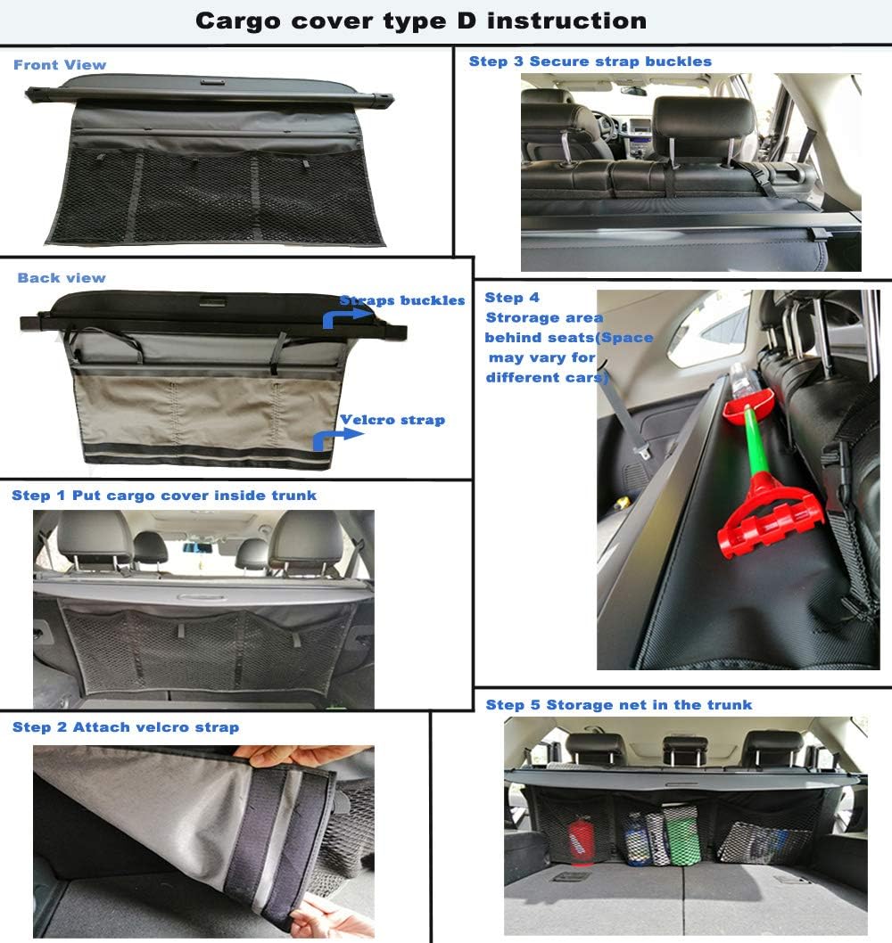 Cargo Cover SUV Rear Trunk for Mazda CX-5 A573