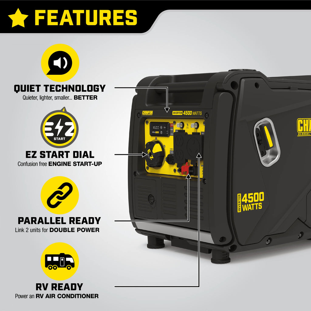 4500-Watt Portable Inverter Generator F55067