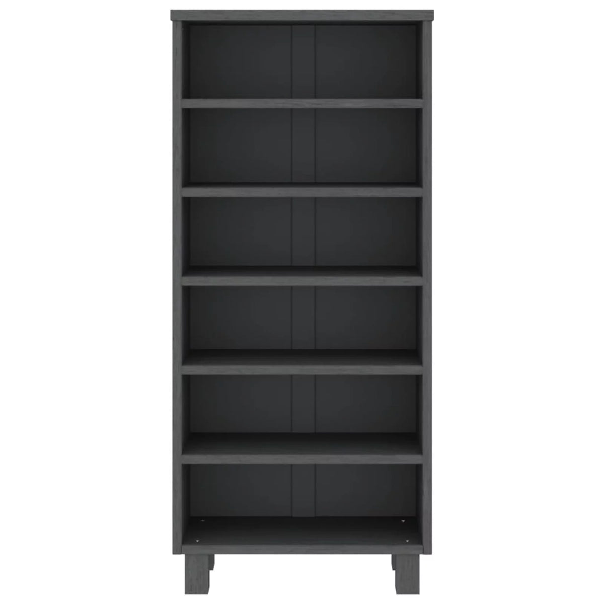 Dark Gray Solid Wood Pine Cabinet D2160