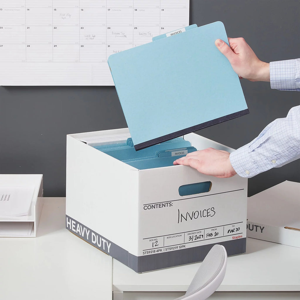 Corrugated Boxes Letter/Legal Size White/Gray 4/Carton X717