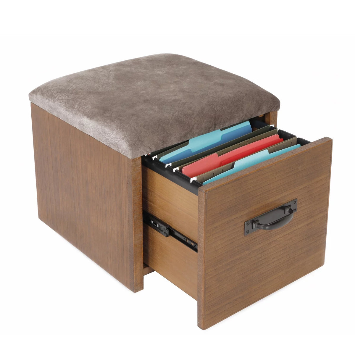30 x 47.5 x 47.5 in Desk with USB Ports, File Cabinet and Machine Stand S8723