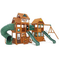 Wooden Swing Set with Tunnel, Slides and Kitchens F765