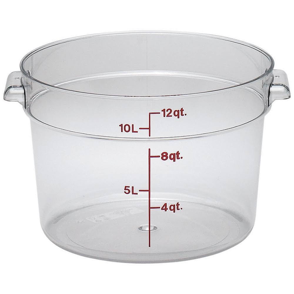 Round Storage Container Clear 12 qt. O425