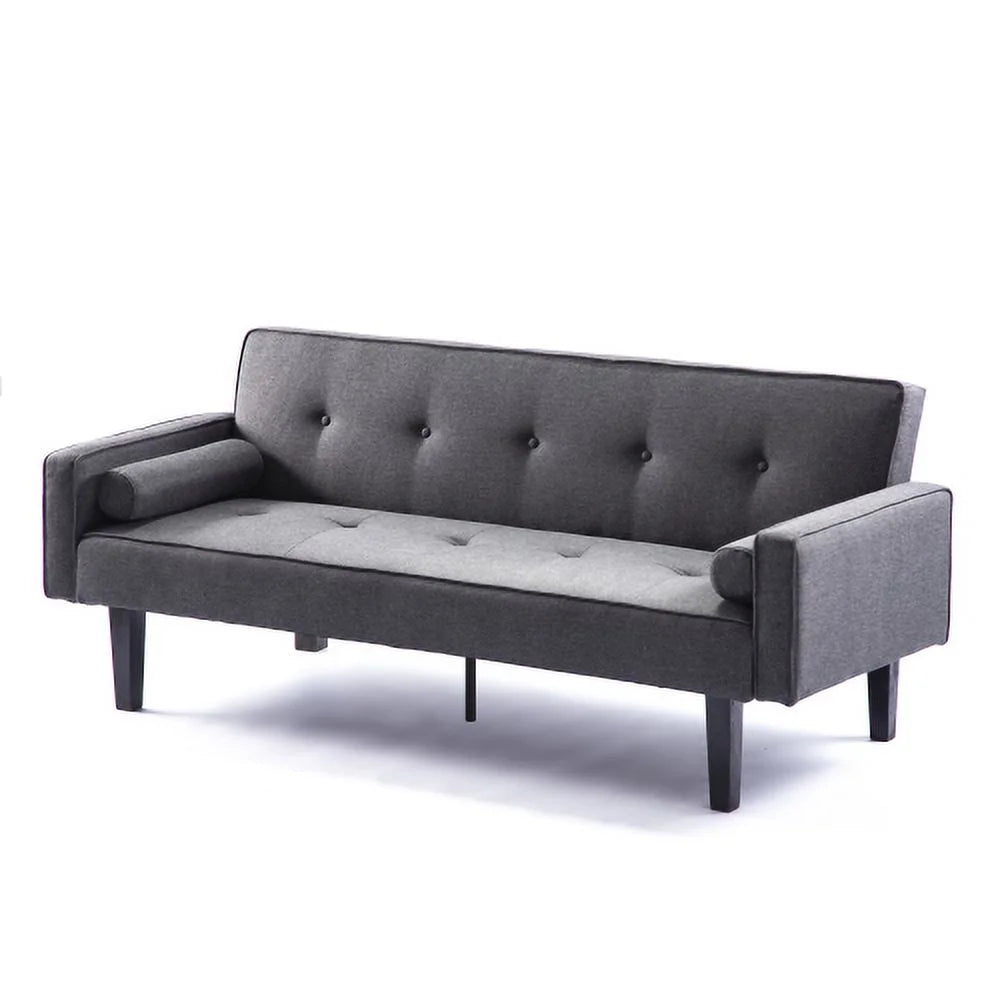 Convertible Futon Sofa Bed with Armrests P73165