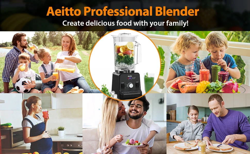 1500-Watt 68 Oz Silver Countertop Blender I431