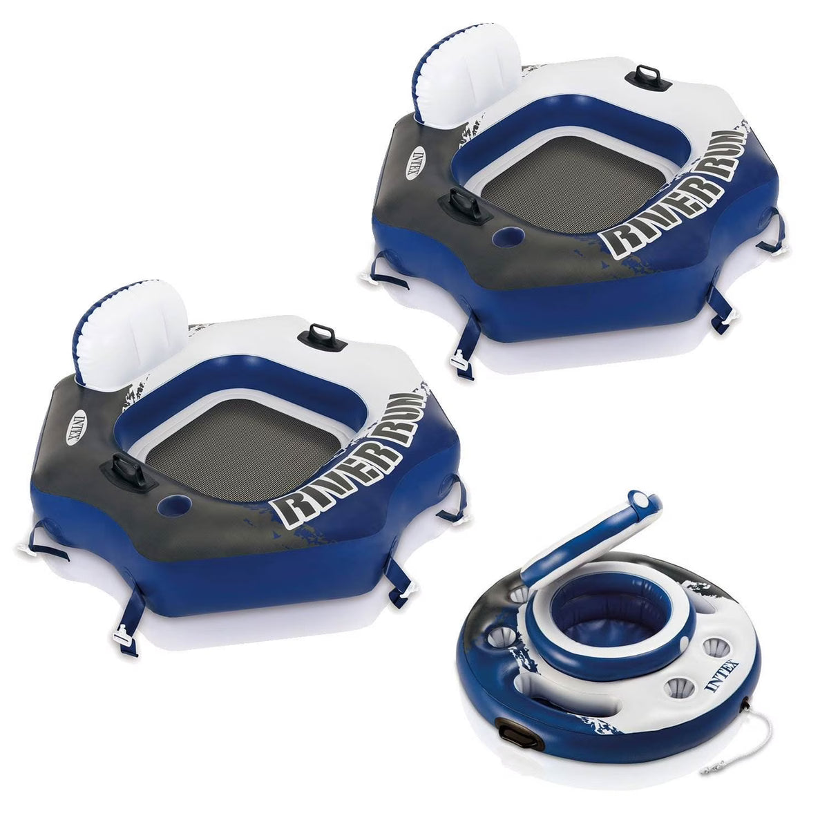 Inflatable Water Tube (2 Pack) and Inflatable Beverage Cooler I26864