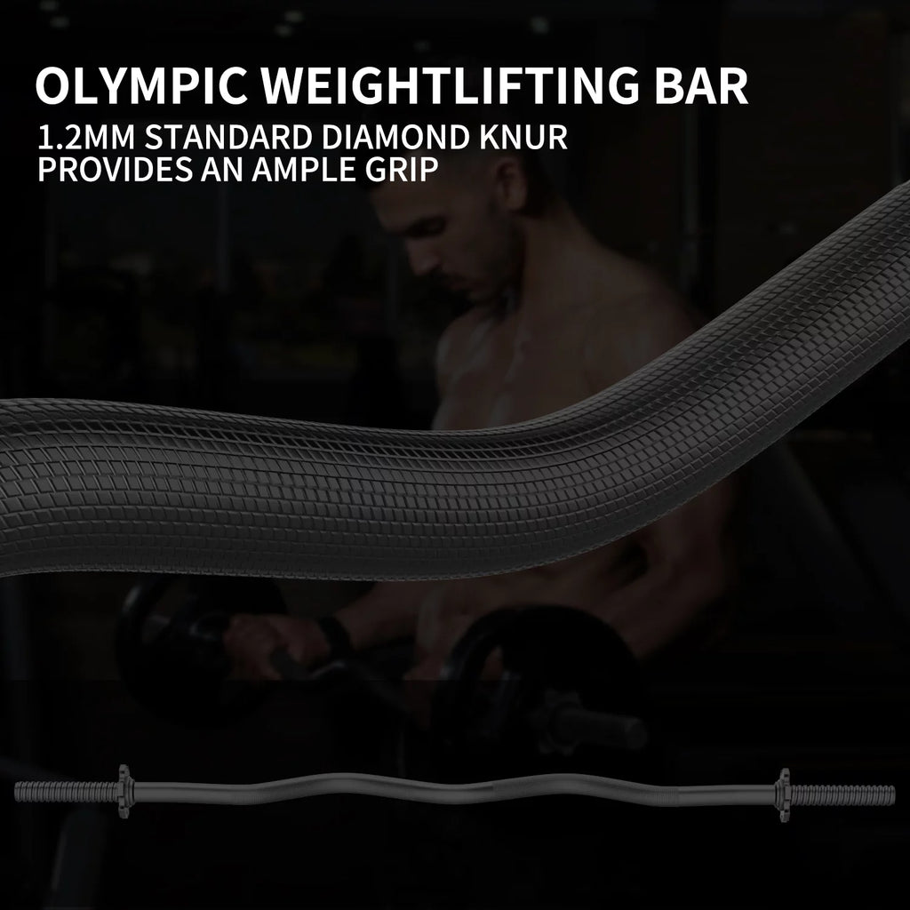 47'' Olympic Curl Bar with Collars K828816