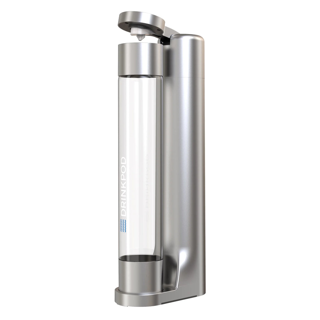 Home Soda Maker with 2 CO2 Cylinders and 3 Bottles Silver X3471