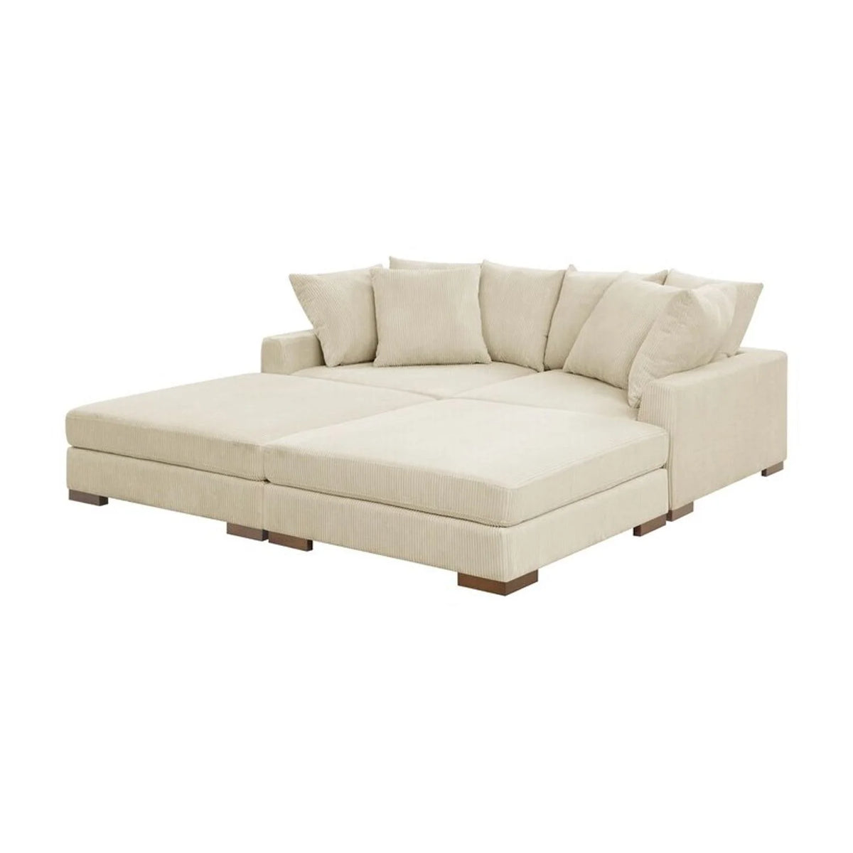 Corduroy Upholstered Sectional R154146