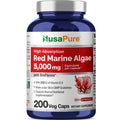 Red Marine Algae 5,000mg 200 Veggie Capsules Non-GMO Gluten Free B5306