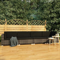 4 Piece Patio Sofa Set with Cushions Gray Poly Rattan Y8166