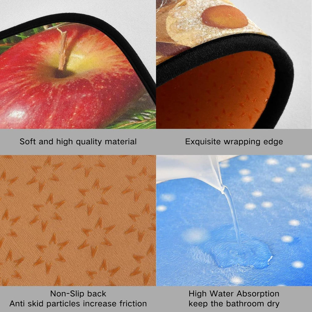 Gingersnap Kitchen Mats Set of 2 Non Slip Anti Fatigue Floor Runner Rug U4709