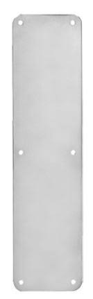Satin Chrome Self-Adhesive Push Plate Z9751