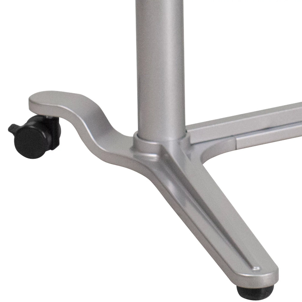 Light Gray Ergonomic Desk D318954