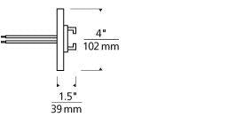Wall Monorail 4x22 Round Single Power Feed Canopy A5591