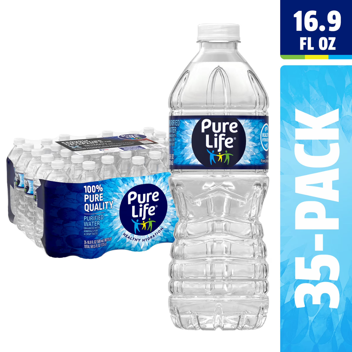 16.9 Fl Oz Purified Bottled Water (35 Pack) O148651