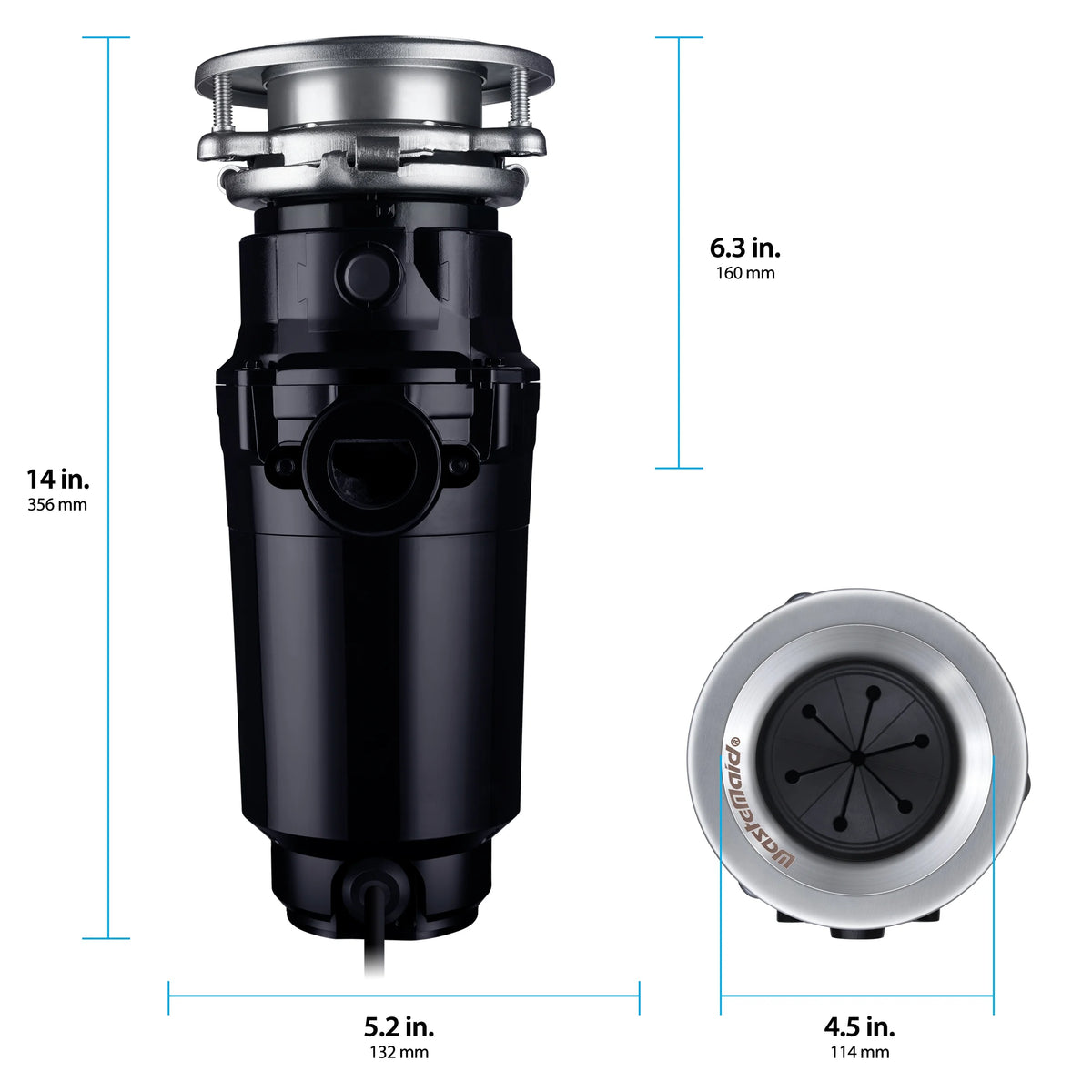3/4 HP Black Garbage Disposal O81218