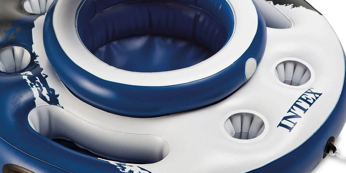 Inflatable Water Tube (2 Pack) and Inflatable Beverage Cooler I26864