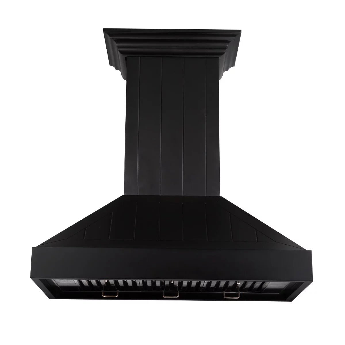 30 in. Black Wooden Wall Mount Range Hood D7588