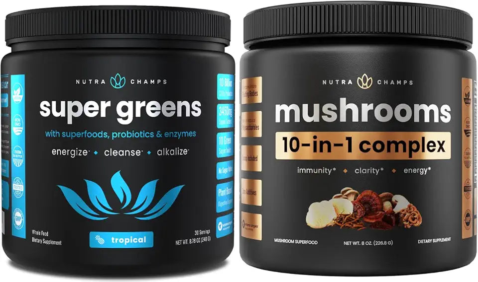Super Greens Tropical & Super Mushrooms P86040