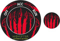 Engine Start Stop Button Overlay Ruby Red Sticker Emblem O601223