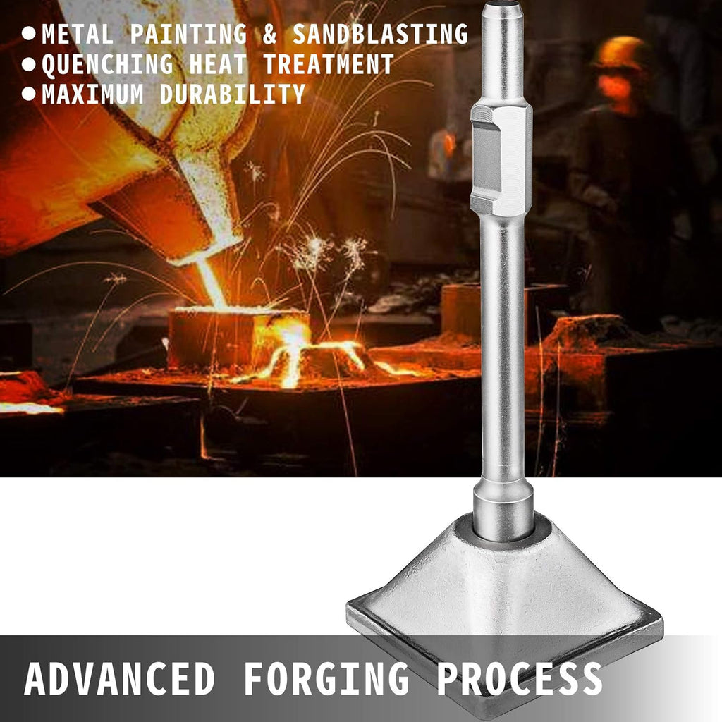 1-1/8" Tamper Shank Dirt Tamper 6x6" Compactor Plate with Electric Chisel Demolition Jackhammer Bits X6477