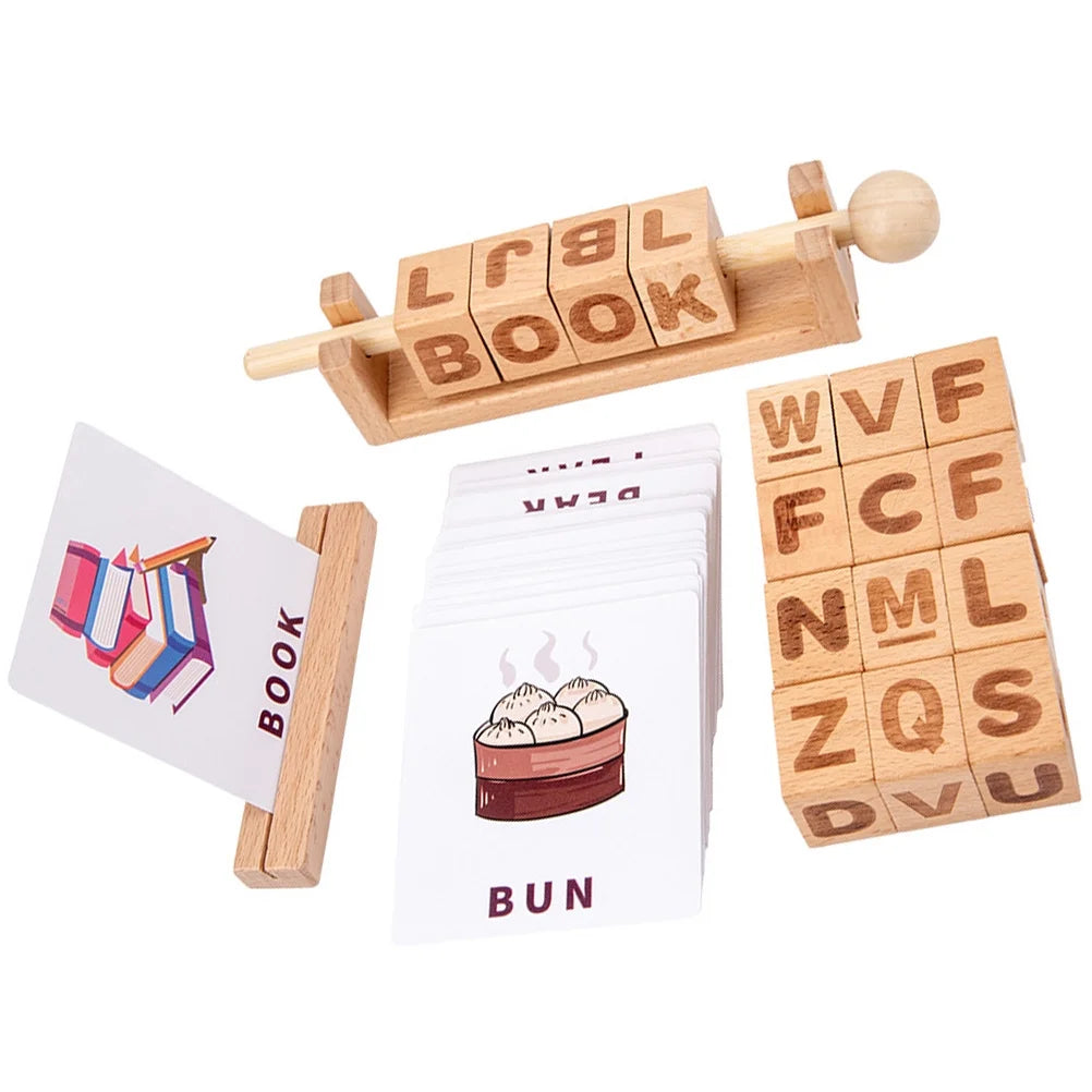 Wooden Learning String Toy Building Blocks E735121