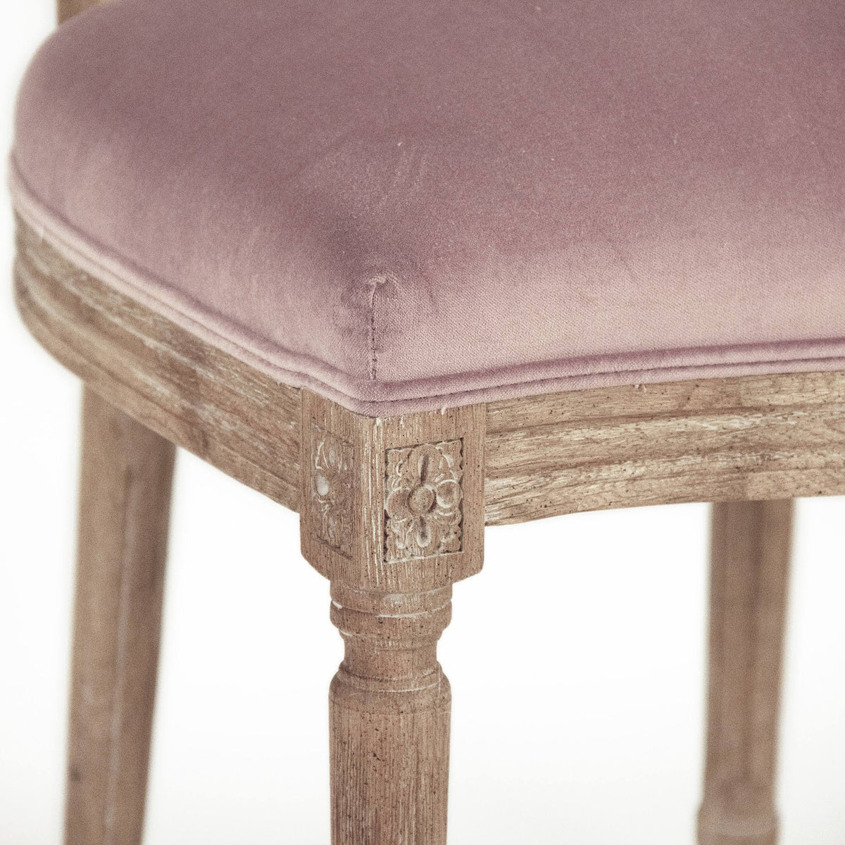 Dusty Rose Velvet Side Chair G6992
