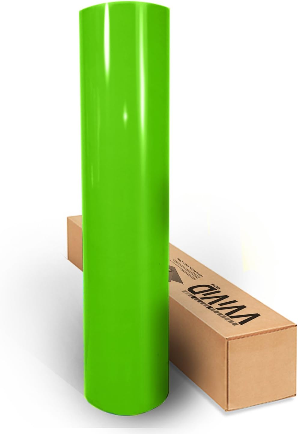 Lime Green Gloss Car Wrap Vinyl Roll with Air Release 3mil (6ft x 5ft) Pack of 2 U788