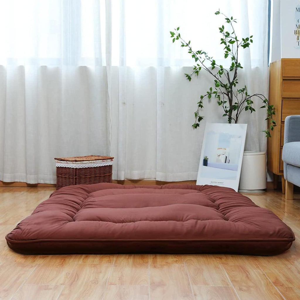 Japanese Floor Mattress Foldable Tatami Mat with Washable Cover K79491