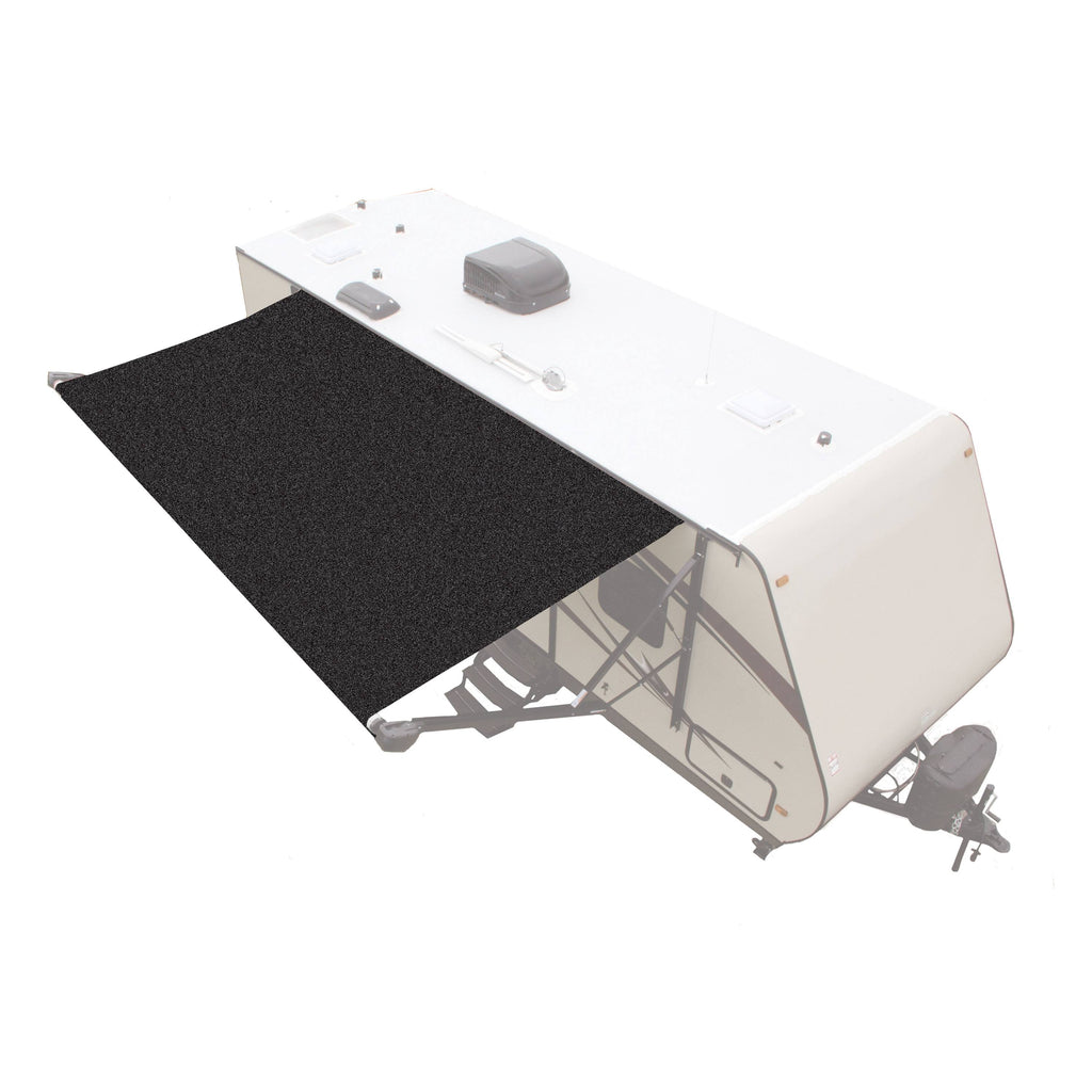 Solid Black Replacement Awning Fabric F237