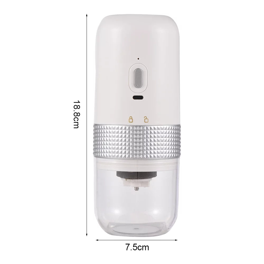 Portable Electric Burr Coffee Grinder 13W 200ml USB Rechargeable Adjustable Z137875