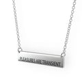 Sterling Silver Bar Pendant Necklace M3027