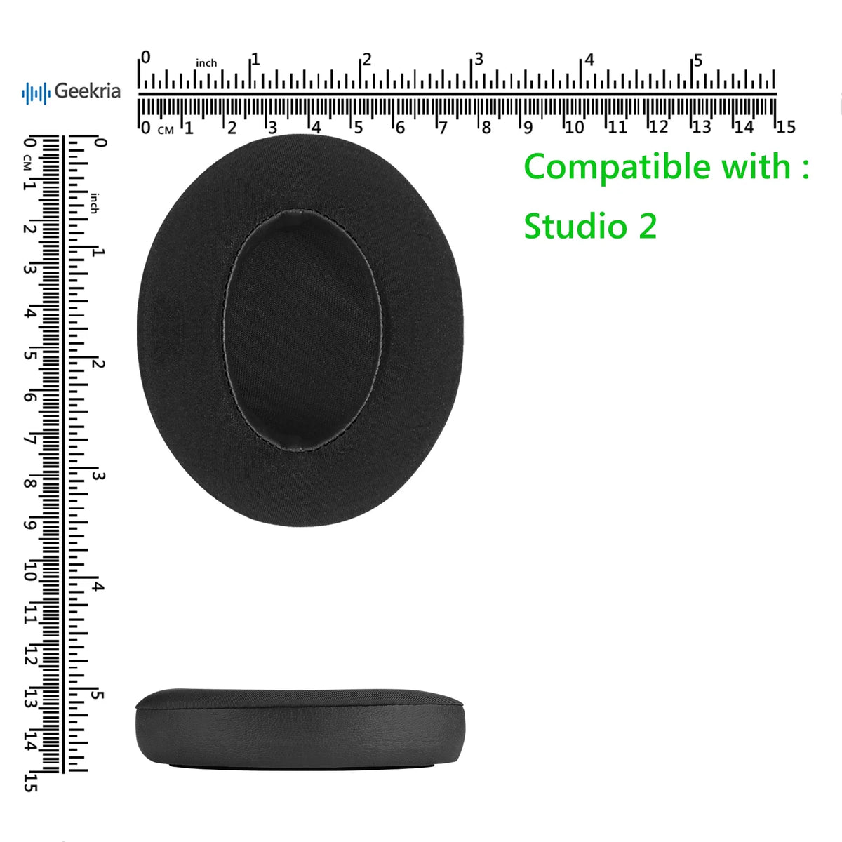 Black Cooling Gel Replacement Ear Pads for Headphones Z99628