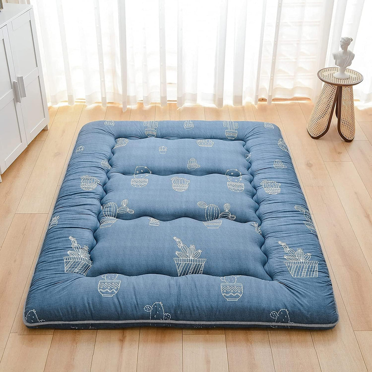 Japanese Floor Mattress Foldable Tatami Mat with Washable Cover K79491