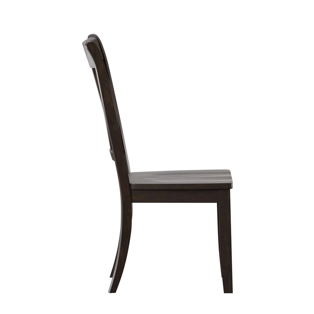 Set of 2 Antique Black Dining Chair F491