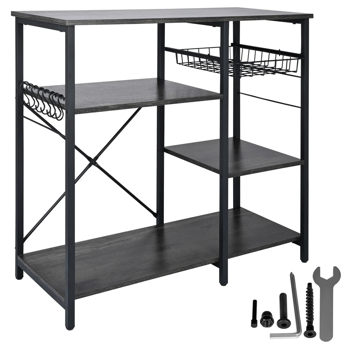 5-Tier Kitchen Bakers Rack with Cabinet X145
