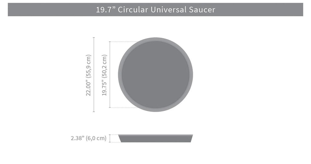 Alpine White Round Saucer A484169