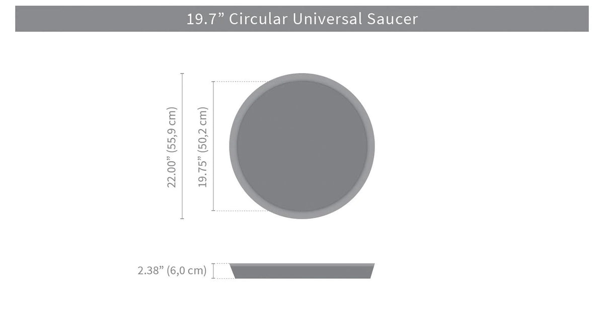 Alpine White Round Saucer A484169