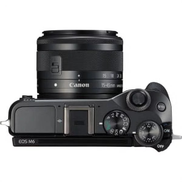 Mirrorless Digital Camera 24.2 MP APS-C 1080p Black Q81385