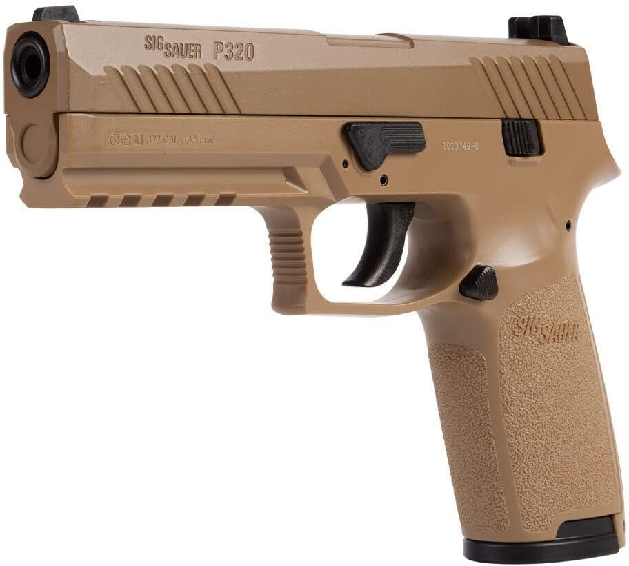 SIG Sauer P320 Air Pistol with CO2 12 Gram (15 Pack) and 500 Lead Pellets Bundle Y403469