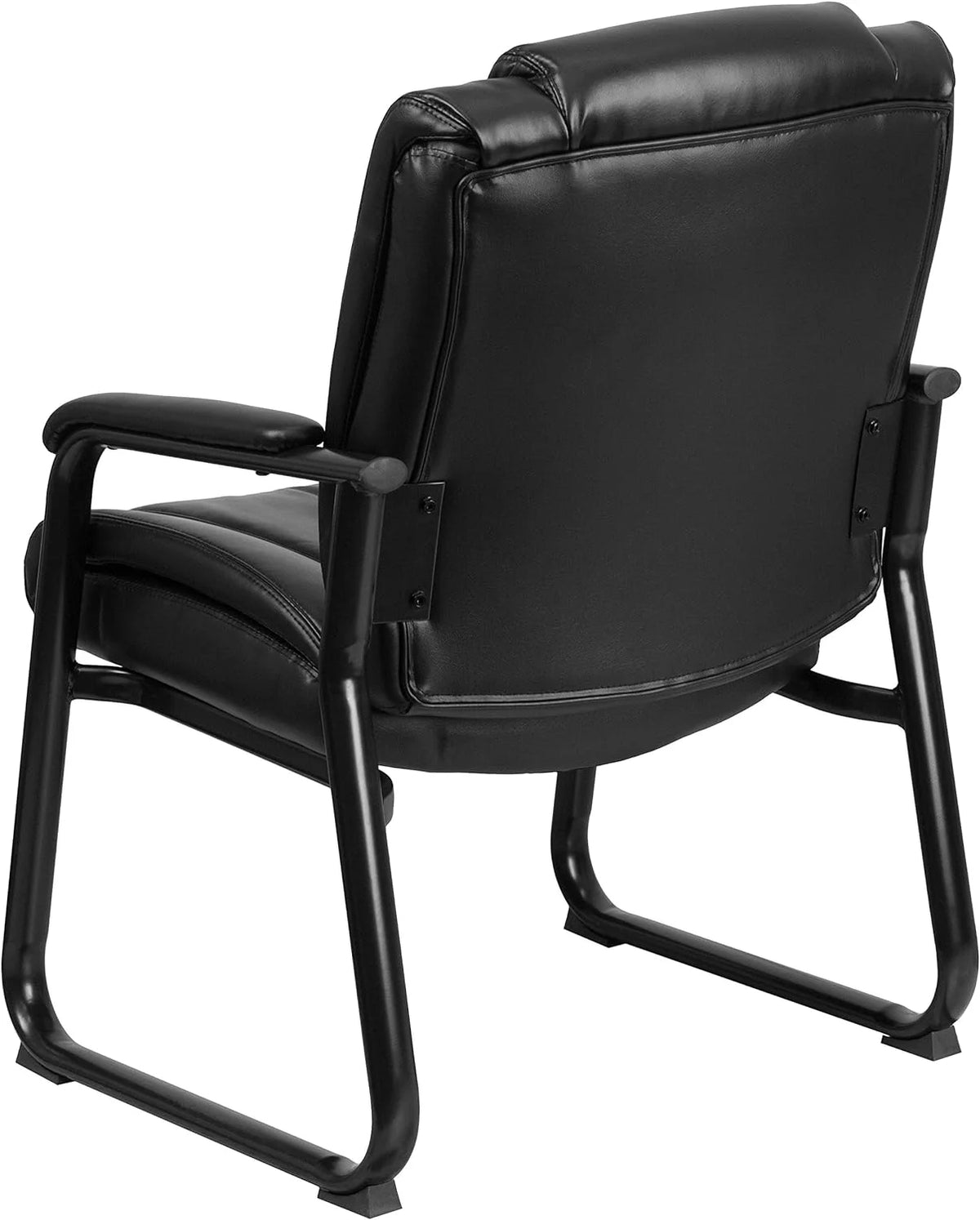 Black Leathersoft Reception Chairs G9412