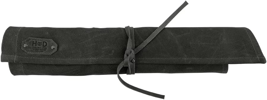 Waxed Canvas Tool Roll 15 Pockets Charcoal Black Pack of 2 H955