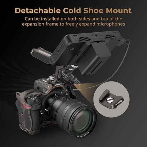 Aluminum Alloy Camera Cage with Quick Release Plate and Cold Shoe Mount F3273