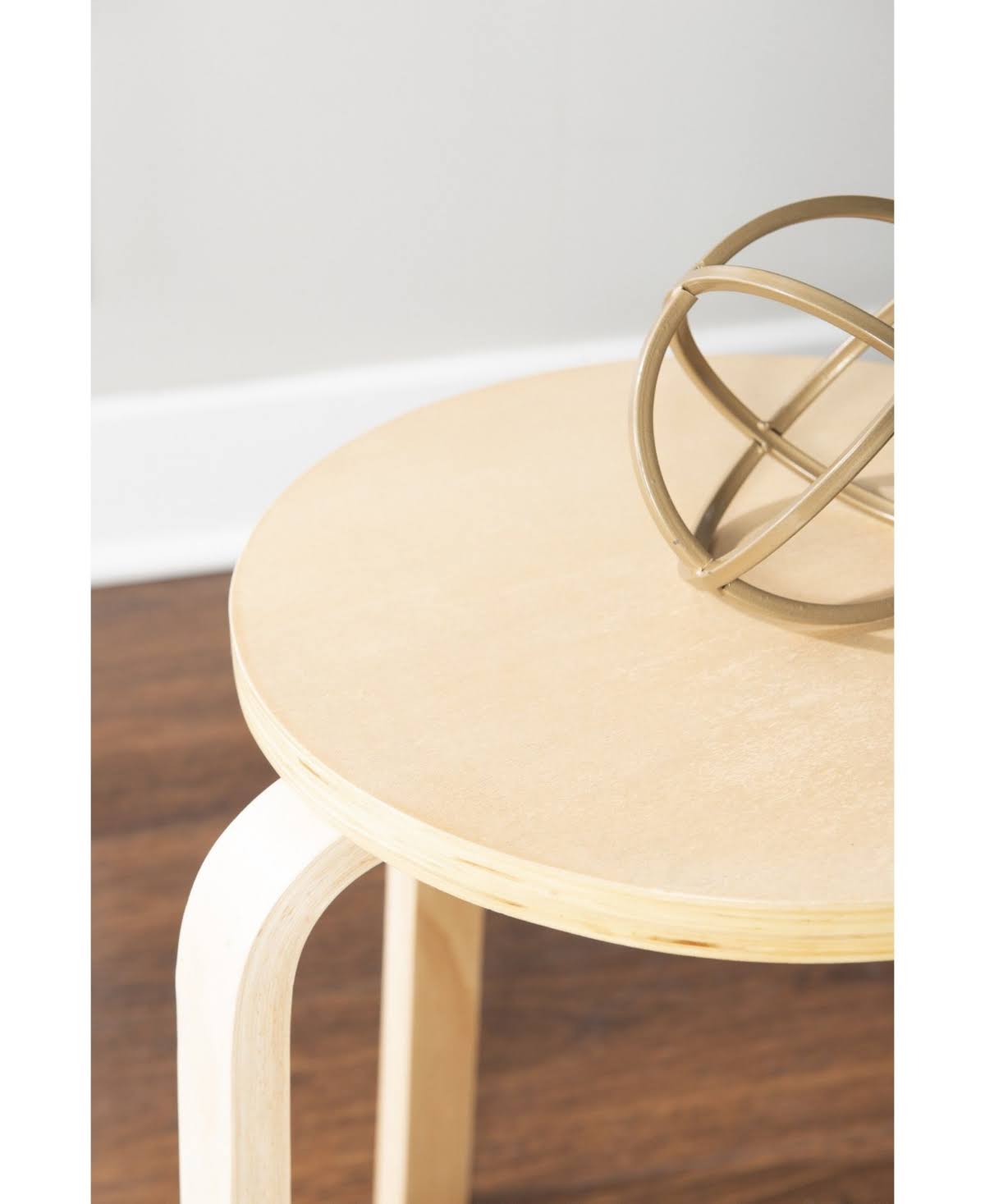 Natural Bentwood Stools, Set of 4 B5243