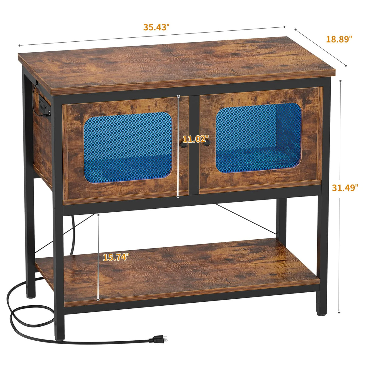 40-50 Gallon Metal Aquarium Stand with Cabinet S684515