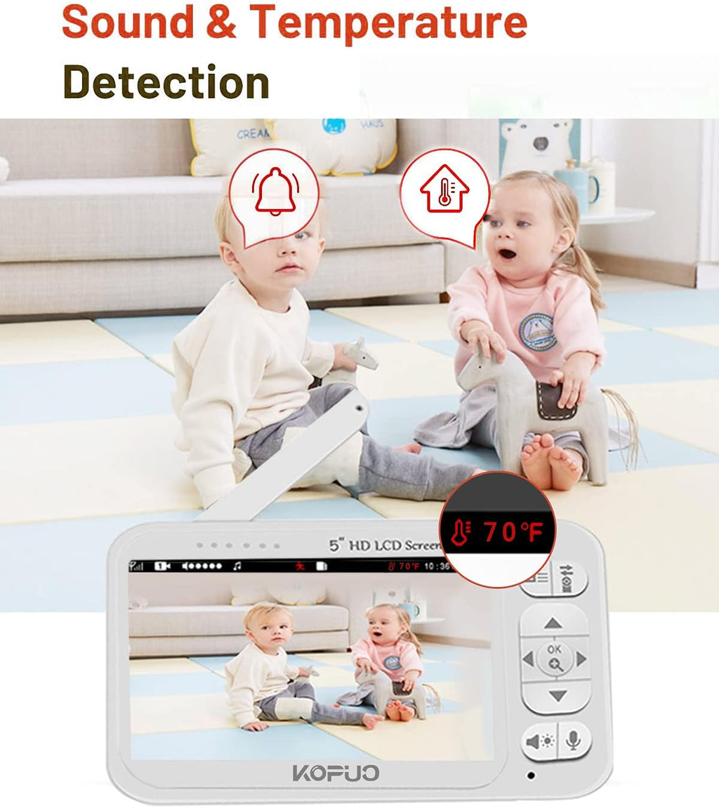 5" Video Baby Monitor with Camera and Night Vision B454122