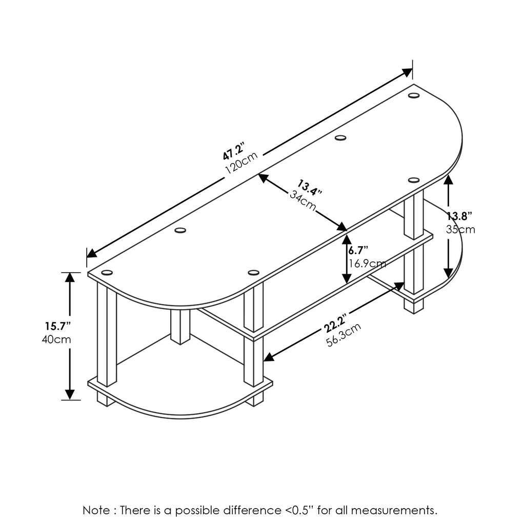 White TV Entertainment Center V163