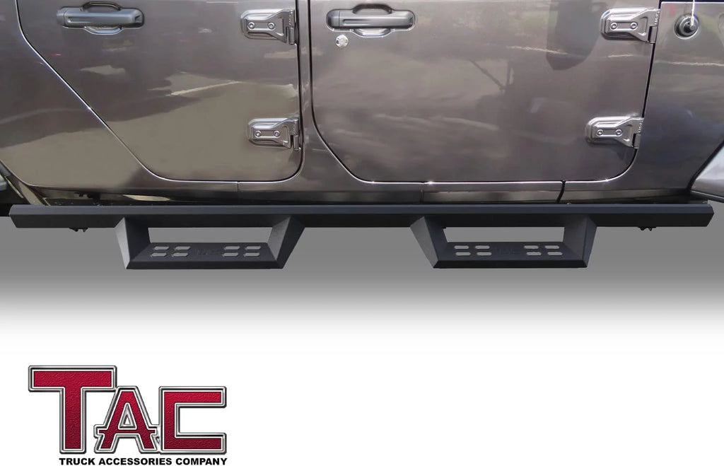 Black Running Boards Side Steps Nerf Bars 2pcs B11514