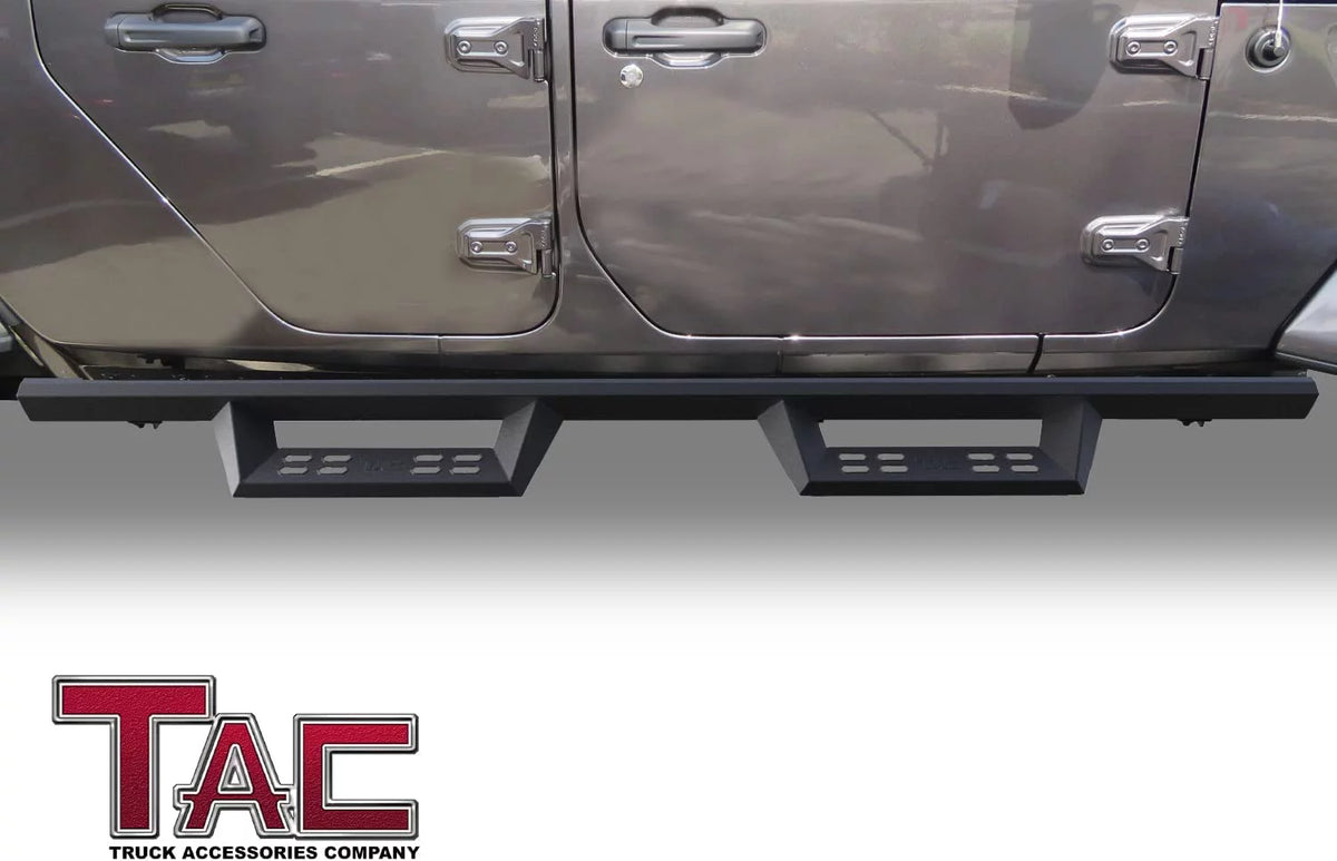 Black Running Boards Side Steps Nerf Bars 2pcs B11514